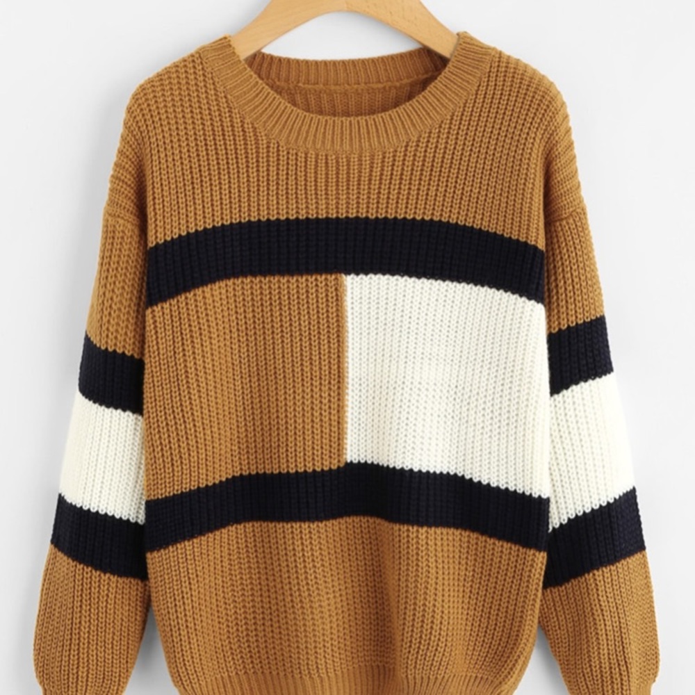 “Vintage”yellow sweater from Romwe